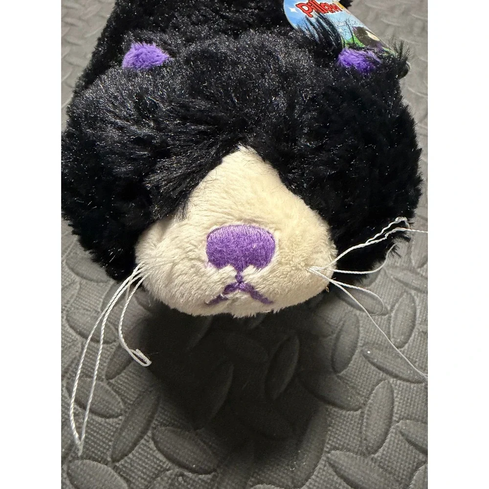 Pillow Pets Curious Cat Small 11 Inch Purple NWT PeeWee 2011 Plush Toy Halloween